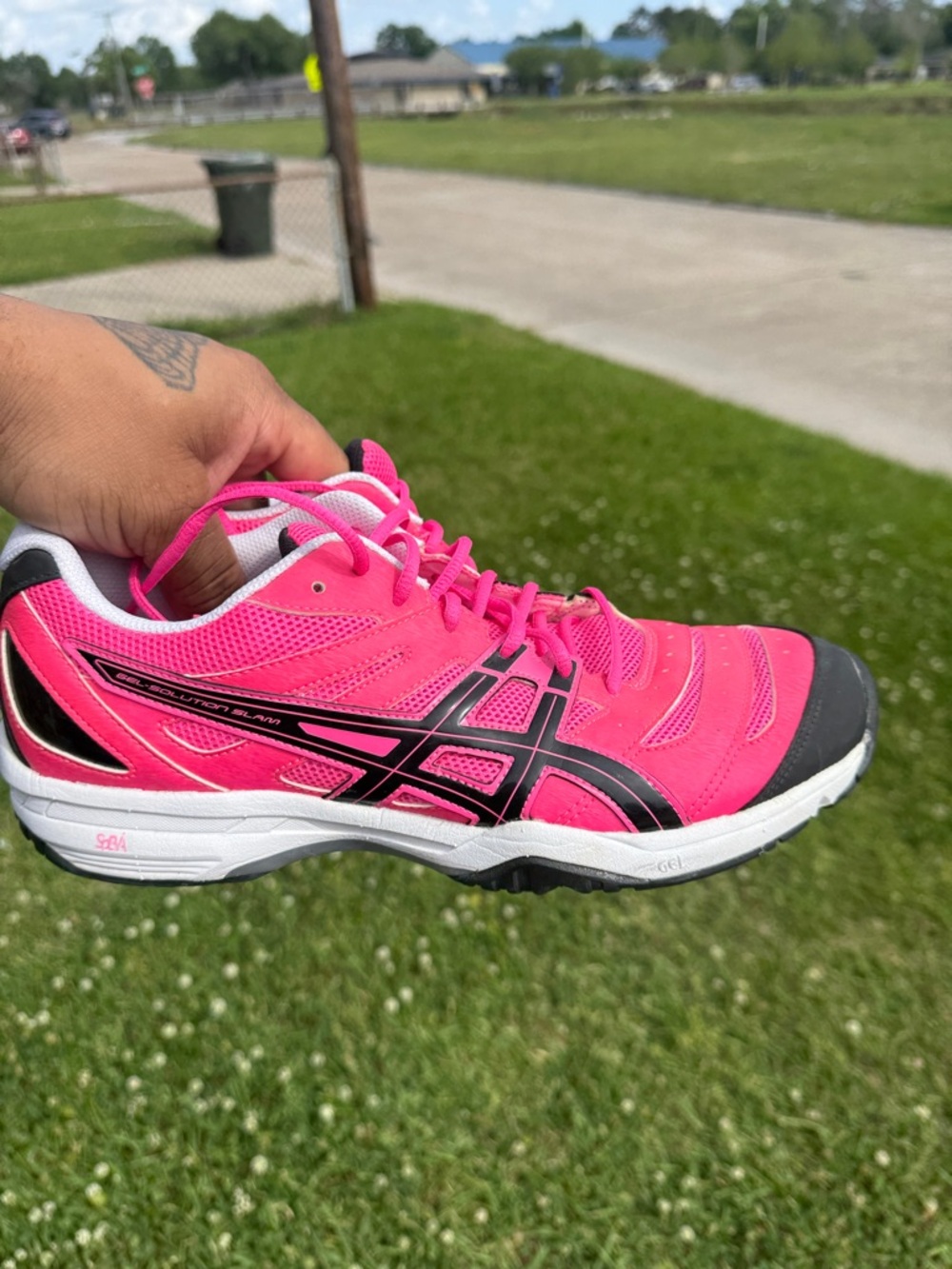 Asics Gel-Solution Slam 3 Women’s Size 12 Pink/Black Trainning Shoes